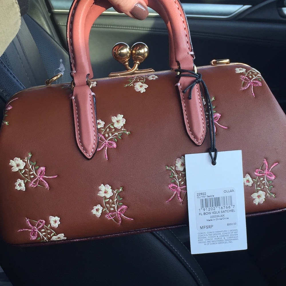 Coach Floral Bow Satchel